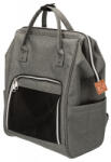 TRIXIE TRIXIE Ava, rucsac transport câini și pisici, XS-S(max. 10kg), poliester, deschidere laterală&superioară, cu buzunare, gri, 32 x 42 x 22 cm