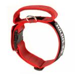 Julius-K9 JULIUS-K9 Color & Gray, zgardă ajustabilă cu mâner câini, nylon, 40mm x 38-53cm, roșu cu gri