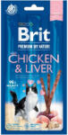 Brit BRIT Premium By Nature, recompense fără cereale pisici, batoane, Pui și Ficat, 3buc