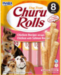 Inaba Foods INABA Churu Rolls, XS-XL, Pui și Somon, punguță recompense fără cereale câini, semimoist, 92g