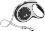 flexi FLEXI Comfort, lesă bandă retractabilă câini, nylon, negru, M(25kg, 5m)