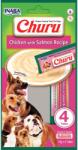 Inaba Foods INABA Churu, XS-XL, Pui și Somon, punguță recompense fără cereale câini, (topping), 56g
