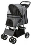 TRIXIE TRIXIE Bugggy, stroller câini și pisici, XS-M(max. 15kg), poliester, deschidere frontală, cu rotile, cu buzunare, verde și gri, 47 x 100 x 80 cm