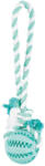TRIXIE TRIXIE Dentafun, jucărie minge cu sfoară câini, cauciuc, 7cm x 24cm, multicolor