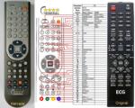 General ECG XENON D444, D555, D556, D666, D999, D999DVB-T - kompatibilis General márkájú távirányító