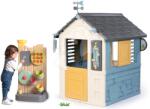 Smoby Set căsuță stație meteorologică cu perete de joacă Cele patru anotimpuri 4 Seasons Playhouse Smoby cu 6 activități (SM810731-6) Casuta pentru copii