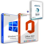 Microsoft Windows 11 Pro (Retail) + Office 2021 Professional Plus (Online aktiválás) + Panda Dome Essential (3 eszköz / 1 év) Family Pack (Elektronikus licenc)