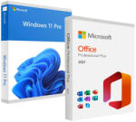 Microsoft Windows 11 Pro (Retail) + Office 2021 Professional Plus (Költöztethető) (Elektronikus licenc)