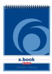 Herlitz Notes A5 Herlitz X. BOOK cu spira, 50 file, Dictando, Albastru (0110510/ALBASTRU)