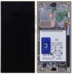 Samsung GH82-33385A Gyári Samsung Galaxy S24 Ultra Titán sárga színű OLED kijelző érintővel kerettel előlap akkumulátorral (Titanium yellow) (GH82-33385A)