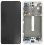 Samsung GH82-26414B Gyári Samsung Galaxy S21 FE 5G OLED kijelző érintővel Fehér kerettel előlap (GH82-26414B)