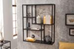Invicta SLIM LINE fekete fa falipolc 90cm