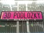  RENAULT 3D rendszámtábla tartó , Rendszámtábla keret , Rendszámtáblatartó