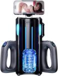 Leten Masturbator Leten King Thrusting Pro, 10 Moduri Thrusting, 10 Viteze, TPE, Negru, 38 cm
