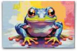  Gyémántszemes kirakó - Boldog béka Méret: 40x60cm, Keretezés: Kartonlemezen, Gyémántok: Négyzet alakú