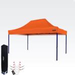 BRIMO Kiállítási sátor 3x4, 5m (45mm acél) | Gyors összeszerelés, hosszú élettartam - 3 oldalfal nélkül - Narancs