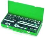 TOPTUL Trusa tubulare 1/2 scurte 6 colturi 26 piese MAC1005GCAD2601 Set capete bit, chei tubulare