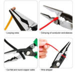TOPTUL Patent multifunctional dezizolat + sertizat + taiat MAC1010DFBG2208 Cleste