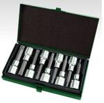 TOPTUL Trusa biti torx 1/2 lungi 9piese tx20 - tx60 MAC1005GAAD0906 Set capete bit, chei tubulare