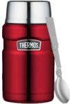 Thermos Termos pentru mancare cu lingura pliabila si cana, inox, rosu, 710 ml (TH-173051)