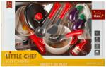 Mega Creative Set 8 piese, bucatarie pentru copii, Little Chef, Plastic, Multicolor (BC9006) Bucatarie copii