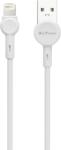 DeTech Кабел за данни DeTech DE-C35i, Lightning, 1.0m, White - 40189 (DE-40189)