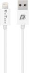 DeTech Data cables DeTech, 10pcs. For iPhone 5/6/7, 1.0m, White - 14136 (DE-14136)