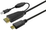VivoLink PROUSBCHDMIUSBB5 cabluri USB 5 m USB 3.2 Gen 1 (3.1 Gen 1) USB C Negru (PROUSBCHDMIUSBB5)