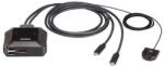 ATEN KVM превключвател, ATEN US3312, 2-портов, 4K, DisplayPort, USB-C (US3312-AT) - zettabytex