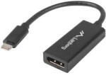 Lanberg AD-UC-DP-01 video cable adapter 0.15 m USB C DisplayPort Black (AD-UC-DP-01)