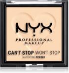 NYX Professional Makeup Can't Stop Won't Stop Mattifying Powder mattító púder árnyalat 01 Fair 6 g