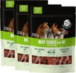 Pet Republic PetRepublic cuburi de carne de vită pentru câini 3x250g M