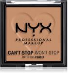 NYX Professional Makeup Can't Stop Won't Stop Mattifying Powder mattító púder árnyalat 07 Caramel 6 g