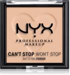 NYX Professional Makeup Can't Stop Won't Stop Mattifying Powder mattító púder árnyalat 03 Light Medium 6 g