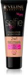Eveline Cosmetics Selfie Time alapozó és korrektor 2 az 1-ben árnyalat 02 Ivory 30 ml
