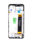 Samsung Galaxy A23 LCD modul kerettel, OEM jellegű, fekete ( A235 ) (GH82-28563A)