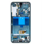 Samsung SM-S901B Galaxy S22 kompatibilis LCD kijelző + érintő, kerettel, zöld (GH82-27520C)