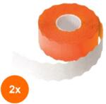 Trada Supply Set 2 x Etichete Pret, 26 x 12 mm, Portocaliu, 1000 Etichete / Rola (DES-2xSDN-ART2764SED)