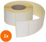 Trada Supply Set 2 x Rola Etichete Autocolante, Direct Termice, 50 x 32 mm, 1000 Etichete / Rola (DES-2xSDN-ART2691SED)