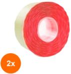 Trada Supply Set 2 x Etichete Pret, 26 x 12 mm, Rosu, 1000 Etichete / Rola (DES-2xSDN-ART2765SED)