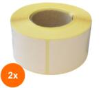 Trada Supply Set 2 x Rola Etichete Autocolante, Direct Termice, 40 x 46 mm, 600 Etichete / Rola (DES-2xSDN-ART002006SED)