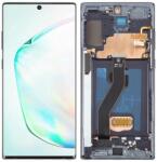  GH82-20900D Samsung Galaxy Note10 Plus OLED fekete LCD kijelző érintővel kerettel előlap (kis kijelzős 6, 67", vastag kávás) (GH82-20900D)