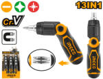 INGCO Racsnis csavarhúzó készlet 13 részes CrV (AKISD1208)
