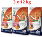 N&D Dog Grain Free Medium&Maxi Bárány, Áfonya Sütőtökkel 3x12kg