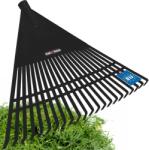 Kotarbau Greblă de grădină din plastic pentru frunze iarbă 55 cm - Culoare negru (R205) Grebla