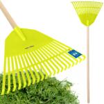 Kotarbau Greblă de grădină din plastic pentru frunze iarbă cu mâner 45 cm - Culoare verde mentă (ZSY3075) Grebla