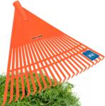 Kotarbau Greblă de grădină plastică fantezistă pentru frunze iarbă 55 cm - Culoare portocalie (R196) Grebla