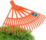 Kotarbau Greblă de grădină din plastic pentru frunze iarbă 44 cm - Culoare portocalie (R201) Grebla