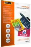Fellowes A4 80mic öntapadó hátlapos 25db-os fényes lamináló fólia (5601703) - officedepot