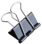  Binder 41mm 12db-os fekete iratcsipesz (C13033) - officedepot